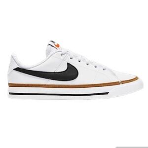 NWT Nike Court Legacy Sneakers in white and brown Youth 6.5 or 7.5 wms Unisex